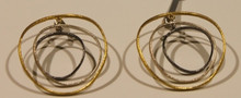 Sarina silver & gold plated earings