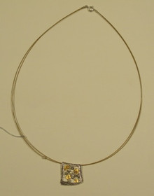 Silver & gold plated neclace GN63