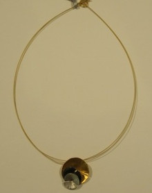 Silver & gold plated neclace IE109