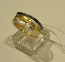 Sarina silver & gold plated ring SR96
