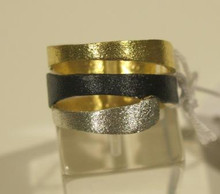 Sarina silver & gold plated ring SR74