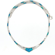 Opal and Silver 925 neclace 5614