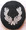 WW2 German Feuerwehr (Fire Police) Sleeve Insignia for an assistant Kreisleter (County Leader). A light grey machine embroidered wreath on a midnight blue wool oval. Worn on the lower left sleeve, this insignia denoted a position, not rank and was created during the war. 