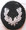 WW2 German Feuerwehr (Fire Police) Sleeve Insignia for an assistant Kreisleter (County Leader). A light grey machine embroidered wreath on a midnight blue wool oval. Worn on the lower left sleeve, this insignia denoted a position, not rank and was created during the war. 