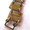 N.S.D.A.P. gorget chain. Bronzed panels of alternating eagle/swastika and swastika/oak leaves held together with brass wire loops. Panels show the markings "RM M1/128". Original era manufacture. Length of 19 original links (one complete side) for the NSDAP Standard Bearers bearers gorget, one of the links has an RZM mark on its reverse. Rare!