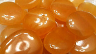 Orange Calcite Round Disc