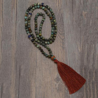 African Turquoise Mala