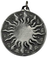 Pewter Sun Protector Amulet