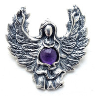 Guardian Angel Pendant with Amethyst