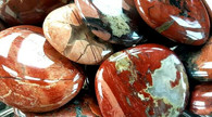 Red Silver Leaf Jasper Disc