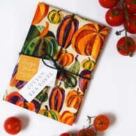 Pumpkin Print Tea Towel By Artist Freya Snow
