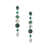 Green Glamour Earrings