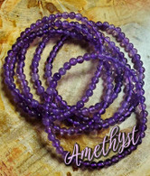 Amethyst 4 mm Stretch Bracelet