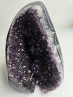 Amethyst Cluster with Agate Edge