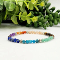Seven Chakra Wrist Mala Bracelet