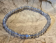 Faceted Labradorite Wrist Mala Bracelet