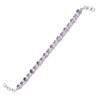 Amethyst Link Bracelet
