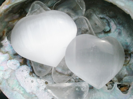 Selenite Heart