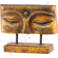 Eyes of Buddha Wooden Plaque
