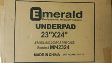 

Emerald’s incontinence underpads are sealed on all sides to prevent leakage and protect beds, chairs, and other surfaces. Highly absorbent and waterproof, our disposable pads feature non-skid backing for efficient placement.