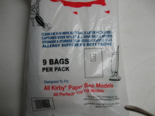 All Kirby Paper Bag Models.  All Perfect Top Fill Models.    Clean air H-10 material (5 Layer filtration) captures over 99% of all household debris.  Stronger and studier than regular vacuum bags.  These are an allergy sufferer's best friend.