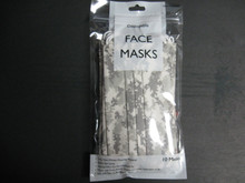 10 Pack, Disposable Face Masks, For Men, Light Green Camouflage