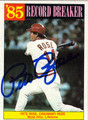 PETE ROSE AUTOGRAPHED BASEBALL CARD #11412C