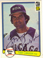 TONY LARUSSA CHICAGO WHITE SOX AUTOGRAPHED VINTAGE BASEBALL CARD #11413J