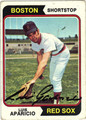 LUIS APARICIO AUTOGRAPHED VINTAGE BASEBALL CARD #30712F