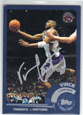 vince carter autographed basketball