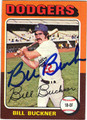 BILL BUCKNER LOS ANGELES DODGERS AUTOGRAPHED VINTAGE BASEBALL CARD #40413A