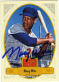 MAURY WILLS LOS ANGELES DODGERS AUTOGRAPHED BASEBALL CARD #60213G