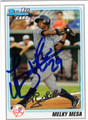 MELKY MESA AUTOGRAPHED ROOKIE BASEBALL CARD #60611i
