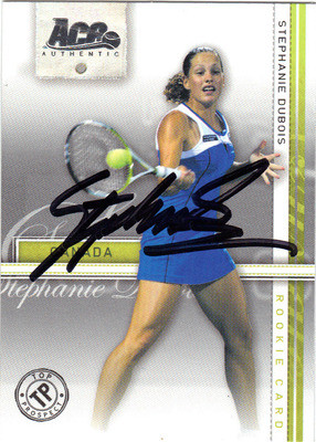 Stephanie Dubois Autographed Tennis Card 61812e 5starautographs Com