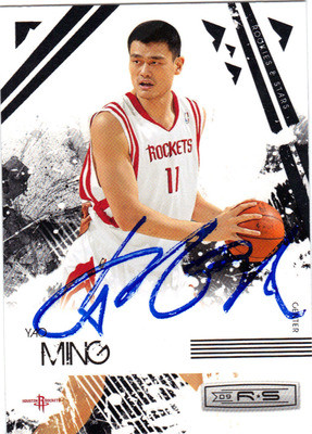 yao ming autograph