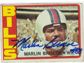 MARLIN BRISCOE BUFFALO BILLS AUTOGRAPHED VINTAGE FOOTBALL CARD #90813B