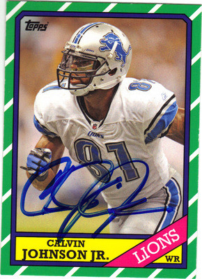 calvin johnson autographed football