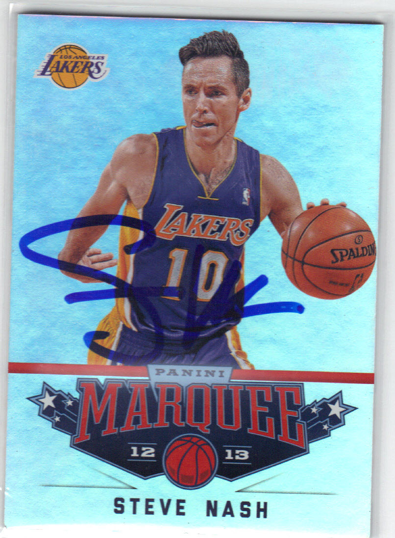steve nash autographed basketball