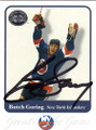 BUTCH GORING NEW YORK ISLANDERS AUTOGRAPHED HOCKEY CARD #12414i