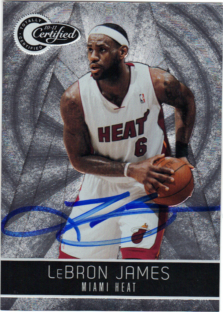 lebron james autographed basketball