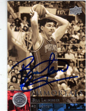 Bill Laimbeer Detroit Pistons Autographed Basketball Card 30514h