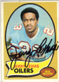 JERRY LEVIAS HOUSTON OILERS AUTOGRAPHED VINTAGE FOOTBALL CARD #32314C