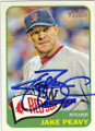 JAKE PEAVY BOSTON RED SOX AUTOGRAPHED BASEBALL CARD #50314P