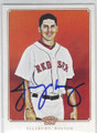 JACOBY ELLSBURY BOSTON RED SOX AUTOGRAPHED BASEBALL CARD #50414F