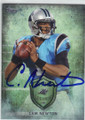 CAM NEWTON CAROLINA PANTHERS AUTOGRAPHED FOOTBALL CARD #50414O