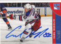 CARL HAGELIN NEW YORK RANGERS AUTOGRAPHED HOCKEY CARD #61114F