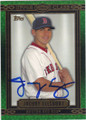 JACOBY ELLSBURY BOSTON RED SOX AUTOGRAPHED BASEBALL CARD #62114D