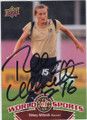 TIFFENY MILBRETT UNIVERSITY OF PORTLAND AUTOGRAPHED SOCCER CARD #63014B