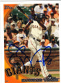 EUGENIO VELEZ SAN FRANCISCO GIANTS AUTOGRAPHED BASEBALL CARD #72914A