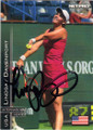 LINDSAY DAVENPORT AUTOGRAPHED TENNIS CARD #80614C